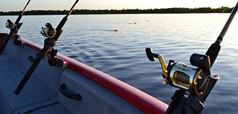 حامل قضيب 2X لنظام Lund Boat Sport Trak Gunnel - مع حامل قضيب المدفع المثبت in Saudi Arabia