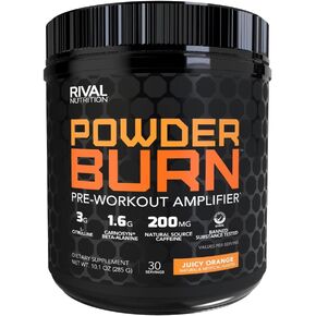 Rivalus, Powder Burn 2.0 Punch 30 Serving, Knockout Punch, 10.1 Ounce