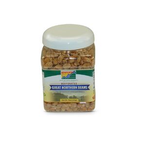 Mother Earth Products Dehydated Fast Cooking Great Northern Beans, quart Jar