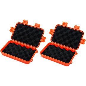 2PCS Box Sealed Box Universal Box Shockproof Carrying case Tool Wilderness Case Survive Suitcase Carrying Case Storage Box Suit Box Outdoor Carrying Container
