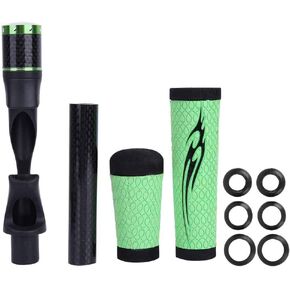 Spinning Fishing Rod Handle Soft ACS PU Rod Building Grip with Reel Seat for DIY Fishing Rod Building Repair Kit