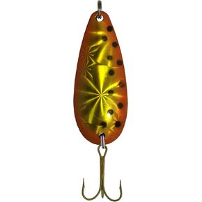 Sierra Spec Spoon Lure, Orange/Black Dot Crd, 7/8-Ounce