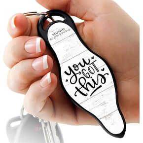 MUNIO Self Protection Keychain Kubotan, Legal, Can Take on an Airplane, Expressions Collection, Made in USA (You Got This)