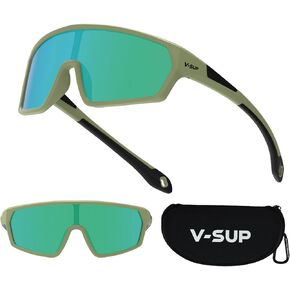 Youth Baseball Sunglasses - Unisex Shielded Lens for Ages 8-12, Lightweight Rubber Frame UV400 Protection Sports Cycling Shades for Boys & Girls - Perfect for Kids' Softball & Sport Glasses