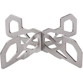 Stainless Steel Stove Rack, Portable Stove Cross Stand, Lightweight Cookware Accessories Bracket for Outdoor Camping