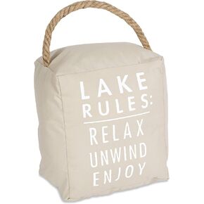 Pavilion Gift Company 72158 At the Lake Door Stopper, 5 by 6-Inch ,Black