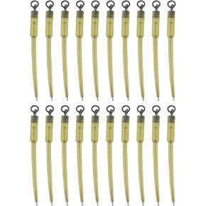 SING F LTD 20 Sets PVA Carp Fishing Swivels Connector Swivels PVA Tube Bags Fishing Line Connector 70mm Figure 8 Ring Making Accessories