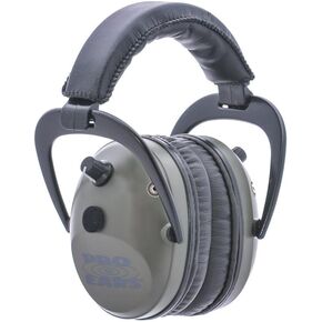 Pro Ears - Pro Tac Plus Gold - Military Grade Electronic Hearing Protection and Amplification - NRR 26 - Ear Muffs - Green
