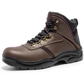 NORTIV 8 Men's Waterproof Work Boots Outdoor Hiking Mountaineering Trekking Leather Shoes
