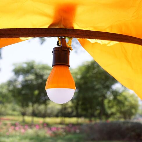 2 حزمة من مصابيح خيمة LED المحمولة للتخييم والمشي لمسافات طويلة، معدات تخييم تعمل بالبطارية للاستخدام الخارجي والداخلي (أصفر + أصفر) in Saudi Arabia