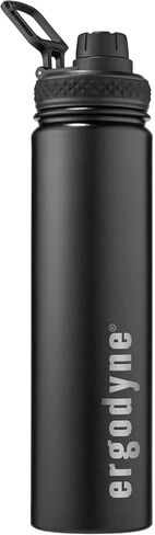 Insulated Water Bottle, Stainless Steel, Dual Cap Opening, 25 oz, Ergodyne Chill Its 5152,Orange in Saudi Arabia