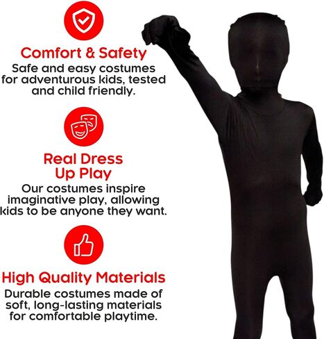 Morphsuits Red Original Kids Costume - Size Large 4'-4'6 (120cm-137cm) in Kuwait