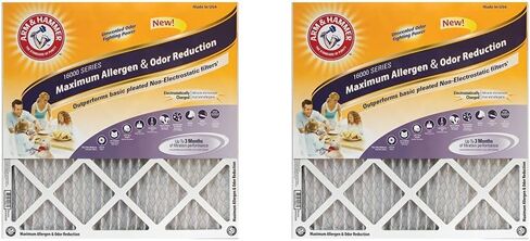 Arm & Hammer Max Allergen & Odor Reduction 16x24x1 Air and Furnace Filter, MERV 11, 4-Pack in Saudi Arabia