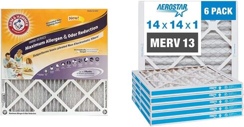 Arm & Hammer Max Allergen & Odor Reduction 16x24x1 Air and Furnace Filter, MERV 11, 4-Pack in Saudi Arabia