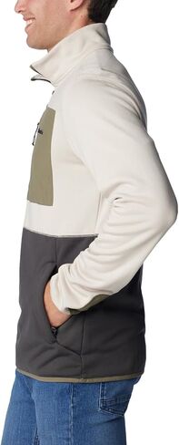 Columbia Men's Hike Half Zip, Niagara/Metal, Small in Kuwait