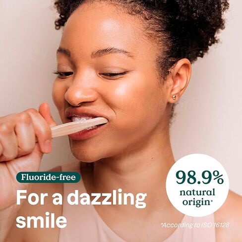 ATTITUDE Fluoride-Free Toothpaste, Plant- and Mineral-Based Ingredients, Vegan, Cruelty-Free and Sugar-Free, Whitening, Peppermint, 4.2 Oz (16741) in Saudi Arabia