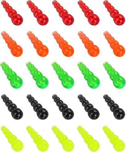 PATIKIL Stacked Fishing Beads, 150 Pack Plastic Fishing Bead Lure Tackle Inline Making Supplies for Saltwater Freshwater, Multicolor in Saudi Arabia
