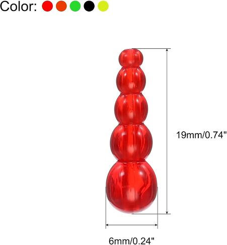 PATIKIL Stacked Fishing Beads, 150 Pack Plastic Fishing Bead Lure Tackle Inline Making Supplies for Saltwater Freshwater, Multicolor in Saudi Arabia