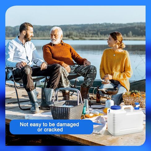 قطعتان من حاوية المياه المحمولة مع حاويات تخزين المياه للتخييم وإبريق تخزين مياه الشرب للنزهات الخارجية والمشي لمسافات طويلة والسفر والقيادة والمنزل وخزان الطوارئ سعة 4 جالون/15 لتر in Kuwait