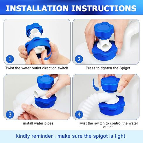 قطعتان من حاوية المياه المحمولة مع حاويات تخزين المياه للتخييم وإبريق تخزين مياه الشرب للنزهات الخارجية والمشي لمسافات طويلة والسفر والقيادة والمنزل وخزان الطوارئ سعة 4 جالون/15 لتر in Kuwait