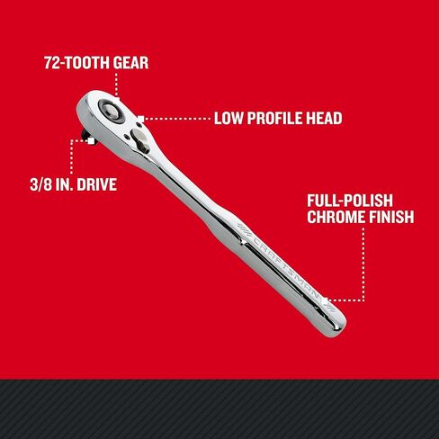 CRAFTSMAN Ratchet Wrench, 3/8-Inch Drive, 72-Tooth, Pear Head (CMMT81748) in Kuwait