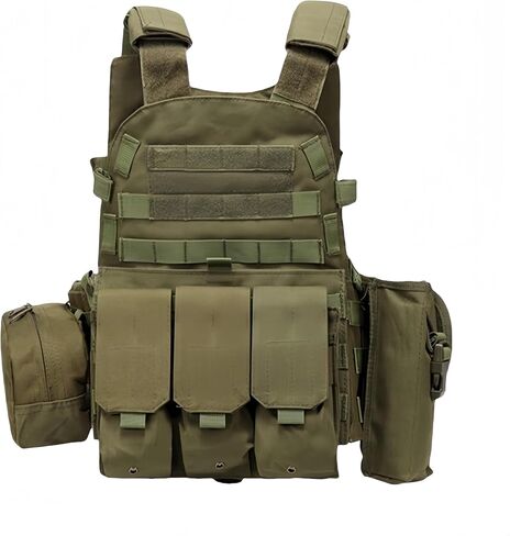 Tactical Vest Survival Vest Adjustable Outdoor Safety Protection Hunting Vest Available for Tactical Vest Cosplay in Saudi Arabia