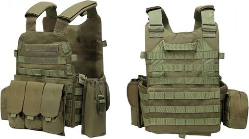 Tactical Vest Survival Vest Adjustable Outdoor Safety Protection Hunting Vest Available for Tactical Vest Cosplay in Saudi Arabia