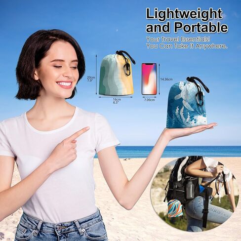 BeeGreen Beach-Gifts-Sandproof-Blanket - حصيرة الشاطئ للضروريات الخارجية، بطانية كبيرة للعطلات والتخييم والنزهات، ملحقات الشاطئ التي يجب أن تمتلكها للسفر والمشي لمسافات طويلة للبالغين وألعاب الشاطئ in Kuwait