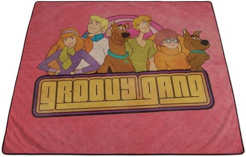 PICNIC TIME Scooby Doo Impresa Picnic Blanket, Lightweight Beach Blanket, Machine Washable, (Black and White) in Saudi Arabia