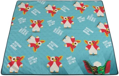PICNIC TIME Scooby Doo Impresa Picnic Blanket, Lightweight Beach Blanket, Machine Washable, (Black and White) in Saudi Arabia