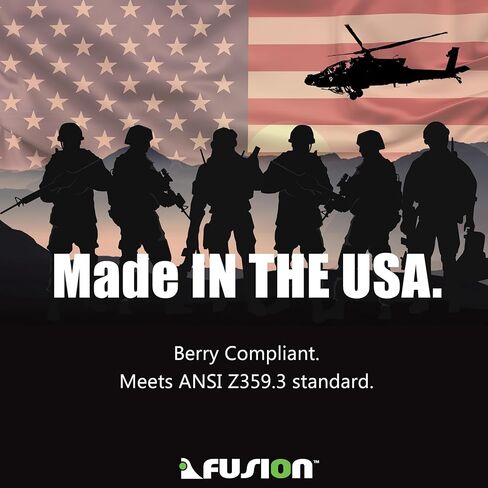 خطاف ربط ممتص للصدمات - Fusion Climb® - (تصنيف 5000 رطل) ضفدع سال كونج الاحترافي - لتسلق الجبال، الحماية من السقوط، الأسقف، البناء، حبل أمان - خطاف ضفدع كبس in Kuwait