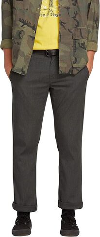 بنطال Frickin Modern Fit Stretch Chino للرجال من Volcom، فحمي منقط 1، 33 عرض × 30 طول in Saudi Arabia