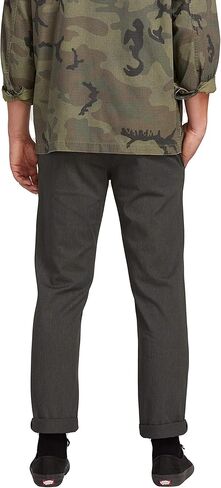 بنطال Frickin Modern Fit Stretch Chino للرجال من Volcom، فحمي منقط 1، 33 عرض × 30 طول in Saudi Arabia