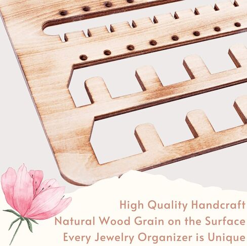 منظم مجوهرات خشبي مثبت على الحائط، منظم مجوهرات معلق، منظم أقراط وقلادة وحامل سوار فوق الباب، حامل مجوهرات للأقراط والقلائد والخواتم in Kuwait