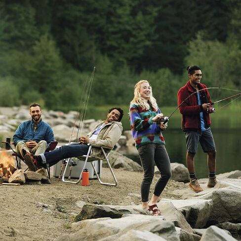 بكرة صيد السمك Zebco Big Cat XT Spincast، 4 محامل (3 + قابض)، مقاومة فورية للعكس مع تروس ناعمة ومحاذاة بدقة، مقاس 80، أزرق/أخضر in Kuwait