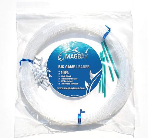 مجموعة أدوات الصيد أحادية الخيط 100 ياردة 2.2 مم - 500 رطل شفافة - 25 قطعة 2.4 مم × 18 مم تجعيد in Kuwait