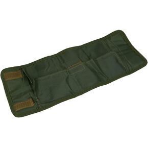 Fly Tying Materials Fishing Tool Roll 18×10×3 Roll Up Fly Tying Tool Pouch Fishing Accessory Case Nylon Artificial Lure Storage Bag Holder
