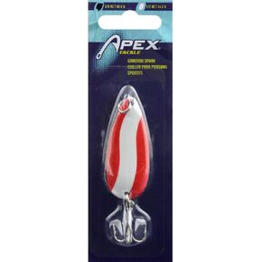 APEX Legends Tackle SP38-1 Game Fish Spoon 3/8Oz Red/Wht