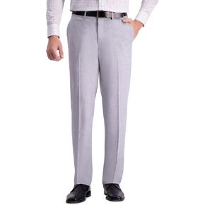 J.M. Haggar Men's 4-Way Stretch Straight Fit Flat Front Dress Pant, Black Onyx, 34x32 in Kuwait