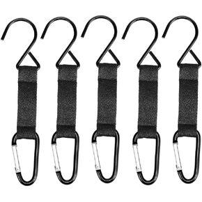 Fence Hooks for Bat Bags and Water Bottle,Hanging Buckles Metal Hooks for Baseball,Tennis,Softball,Football Bag Outdoor Sports Equipment (5)