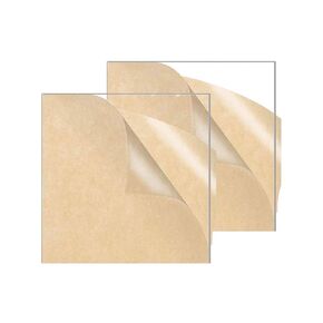 DARENYI Clear Acrylic Plexiglass Sheet 12" x12" Square Acrylic Panels 1/8" Thick (3mm) Transparent Plastic Sheet Plexi Glass Board for Craft DIY, Drawing, Printing, Picture Frame etc, 4Pcs