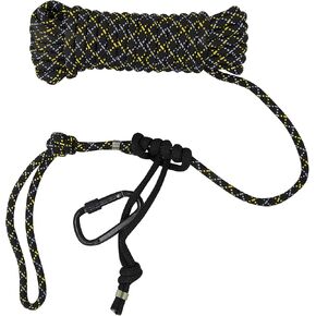 Rivers Edge® 35’ Reflective Safety Rope, 35' Long Weather-Resistant Rope, Reflective, Treestand Safety, Heavy-Duty Locking Carabiner, 300 lb. Capacity, RE789