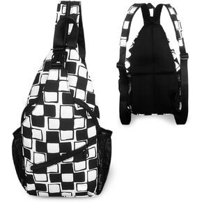 Leopard Print Sling Bag For Women Men Crossbody Chest Bag Trendy Shoulder Bags Backpack Two-Purpose Bag Casual Daypacks Belt Bag For Travel Hiking