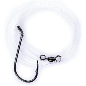 Eagle Claw Lazer Striped BASS Octopus 8/0, White/Platinum Black
