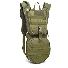Tactical Molle Hydration Pack Backpack Running Hydration Vest Adjustable Shoulder Strap Water Backpack for Cycling, Hiking, Running, Climbing, Hunting, Biking