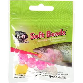 BNR Tackle Soft Beads Molted Cerise 14mm