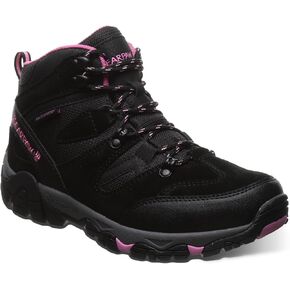 BEARPAW Women's Corsica Black/Fuschia Size 8 | Women's Bootie | Women's Hiker Boot | Comfortable Hiking Boot