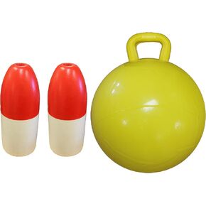 KUFA Sports 6x14-Inch Red and White Crab Trap Float and Inflatable Yellow Float Kit (2-Pack)