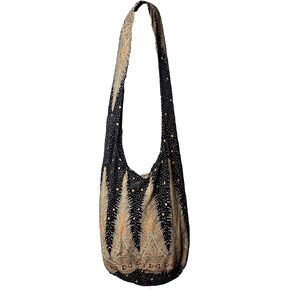 Sling Bag Cotton - Large Boho Hippie Hobo Handbag - 40 Prints - unisex Crossbody Bag