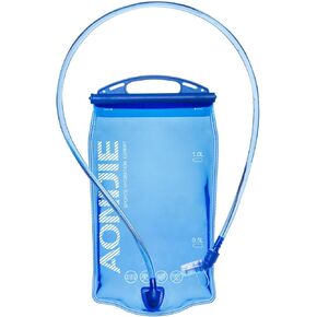 Azarxis Hydration Bladder Water Reservoir Leakproof 1L 1.5L 2L 3L BPA Free Hydration Pack Replacement for Running Walking Hiking Biking Climbing Cycling (PEVA - 1L)